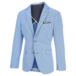 NEW BLUE INDUSTRY men's core waffle blazer in cobalt
